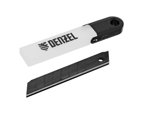 Лезвия, 18 мм, сталь SK4 - 0,5 мм, супер острые, 5 штук Denzel (79306)