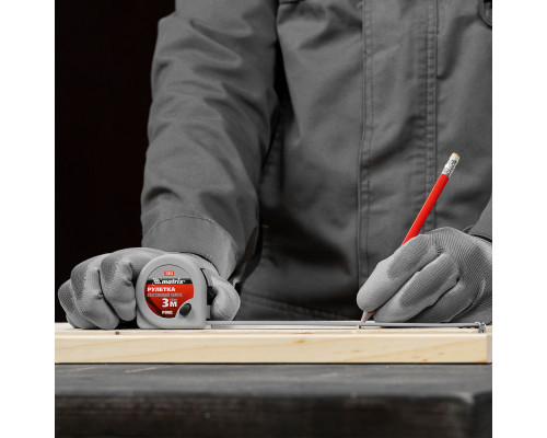 Рулетка Fine,3 м х 16 мм,пластиковый корпус Matrix