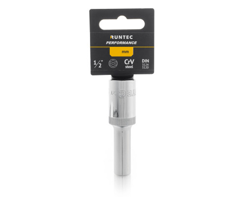 RUNTEC RT-H12S8L Головка торцевая глубокая RUNTEC CrV, 6PT, 1/2