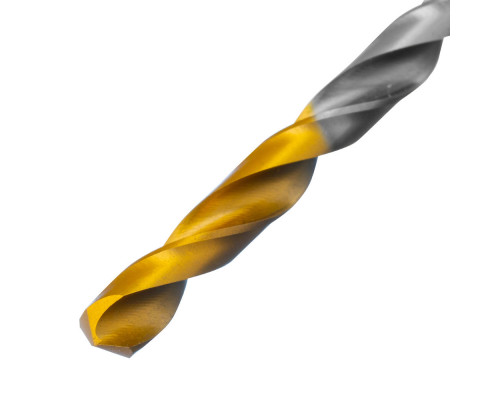 Сверло спиральное по металлу 5 x 86 мм, Р6М5, Golden Tip Denzel (718233)