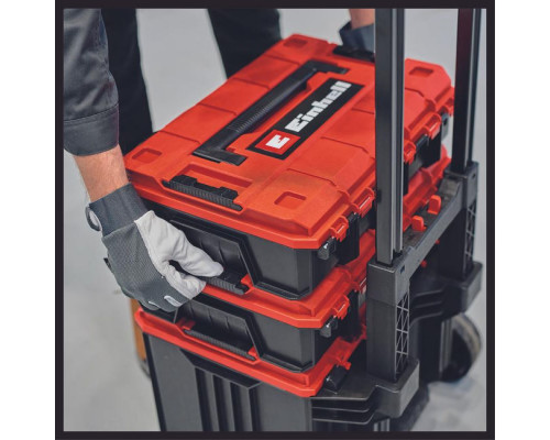 Кейс инструментальный системный Einhell E-Case L, внутренние р.415х273х320мм,до120кг,колеса,выдв.рук (4540014)