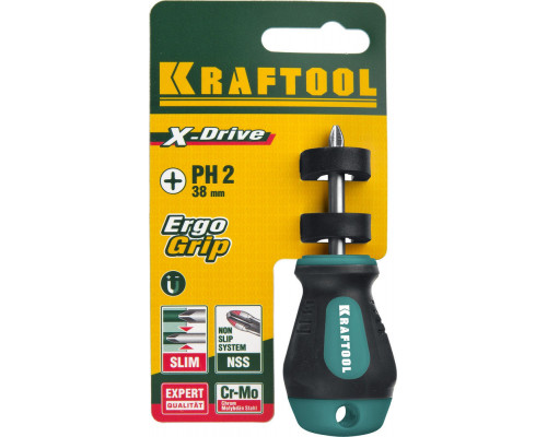 Отвертка PH2 x 38 Х-Drive KRAFTOOL 250072-2-038
