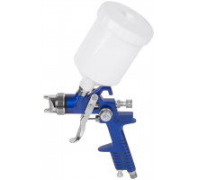 Краскопульт пневматический HVLP, пластиковый верхний бачок 600 мл, 1.4 мм (81009)