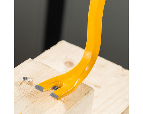 Лом-гвоздодер, 600 мм, шестигранный 16 мм, окрашенный, сталь 65 Denzel