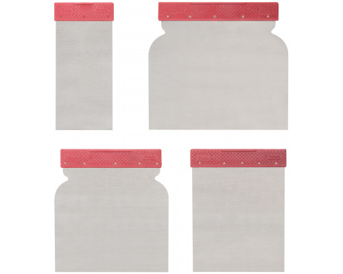 Шпатели металлические, набор 4 шт.(