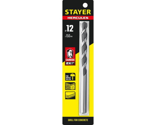 Сверло по бетону Hercules, 12 x 150 мм STAYER Professional 2915-150-12_z01