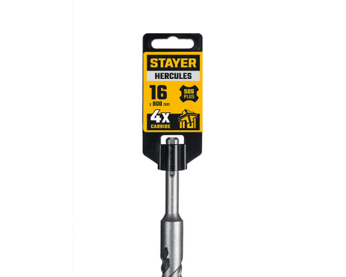 Бур SDS-plus HERCULES-4Х 16x800 мм STAYER 29290-800-16
