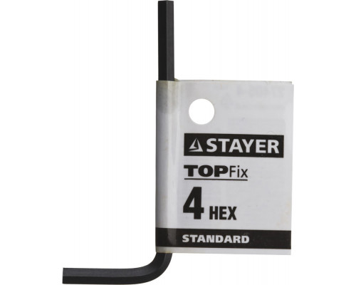 Ключ имбусовый 4 мм STANDARD STAYER 27405-4