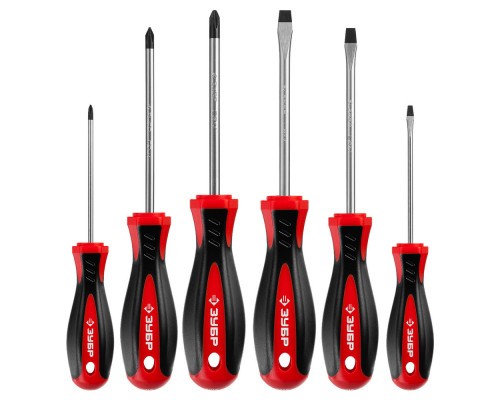 Набор отвёрток 6 предм ЗУБР Мастер-6 25066