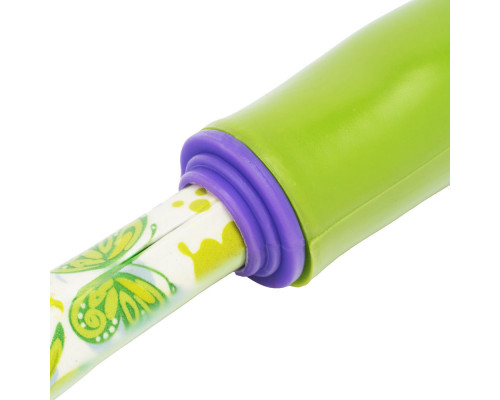 Грабли веерные 9 - зубые, 130 х 415 мм, стальные, пластиковая рукоятка, Flower Green, Palisad (620425)