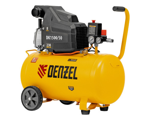 Компрессор воздушный DK1500/50, Х-PRO 1.5 кВт, 230 л/мин, 50 л Denzel (58064)