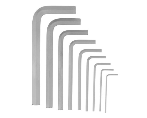 Набор ключей имбусовых, HEX, 1,5-10 мм, CrV, 9 шт. Сибртех