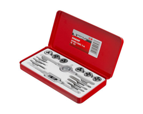 Набор метчиков и плашек М3-М10,14 предметов Matrix