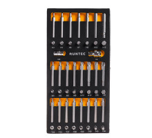 RUNTEC RT-H10B1E48F Набор бит RUNTEC S2, 10 мм TORX, SPLINE, HEX в ложементе EVA, 48 предметов (RT-H10B1E48F)