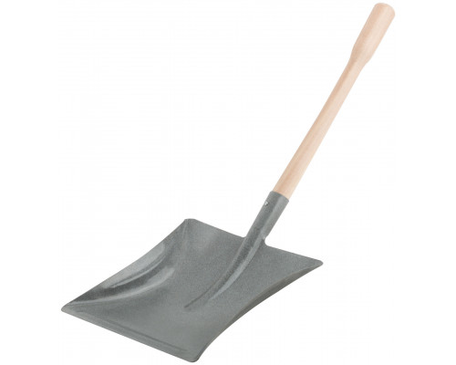 Совок для мусора стальной с ручкой