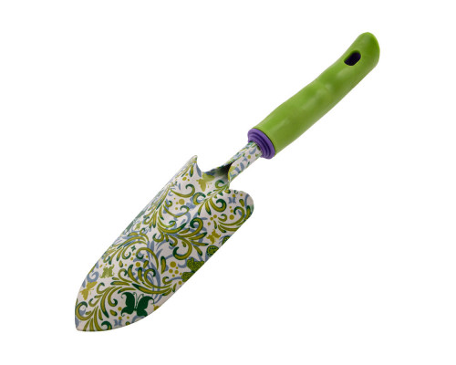 Совок посадочный широкий, 80 х 330 мм, стальной, пластиковая рукоятка, Flower Green, Palisad (62036)