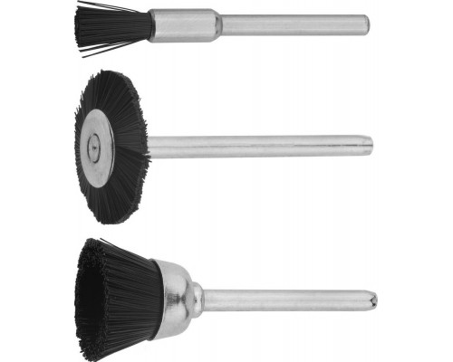 Набор щеток нейлоновых для гравёра 3 шт. STAYER 29914-H3