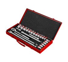 Набор торцевых головок с трещоткой 1/2, 24 предмета Matrix