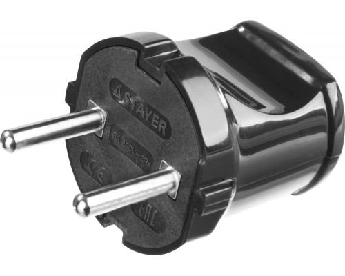 STAYER MAXElectro, черная 6 А/220 В, 1300 Вт, прямая вилка (55150-B)