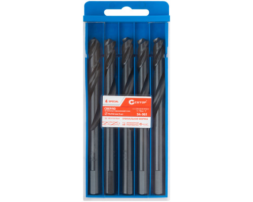 Сверло по металлу Cutop Special, HSS-G, 11 х 142/84 мм (5 шт) (54-961)