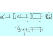 Резец Расточной 12х12х140 ВК8 для глухих отверстий