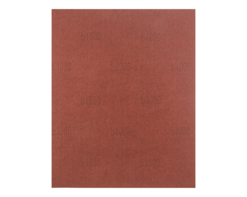 Шлифлист на бумажной основе, P 1000, 230 х 280 мм, 10 шт, водостойкий Matrix (75624)