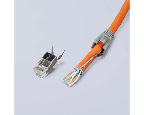 Пресс-клещи для штекеров RJ 45 3-в-1, кол-во гнёзд: 1, 8-пин 8P8C, резка и зачистка кабеля, 190 мм (KN-975113)