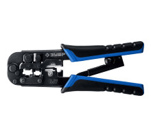 Универсальный кримпер 203 мм RJ7 (RJ45 RJ11 RJ12) Профессионал ЗУБР 22650