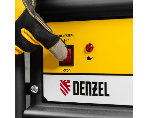 Генератор бензиновый GE 7900, 6.5 кВт, 220 В/50 Гц, 25 л, ручной пуск Denzel (94638)