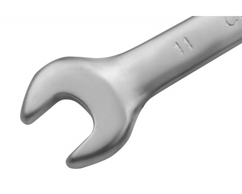 Ключ комбинированный, 11 мм, CrV, матовый хром Matrix