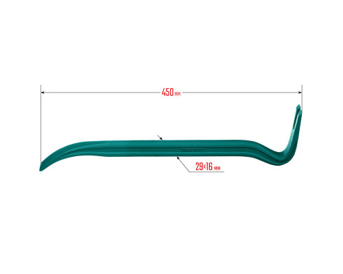 Лом-гвоздодер двутавровый 450 мм, 29 х 16 мм GRAND KRAFTOOL 21900-45
