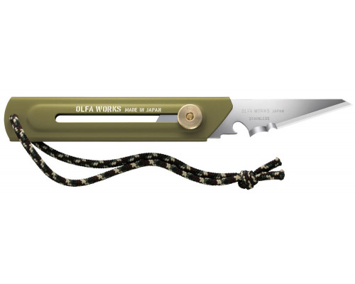 Многоцелевой нож со сменным лезвием WORKS BK1 BUSHCRAFT KNIFE OLFA OW-BK1-OD