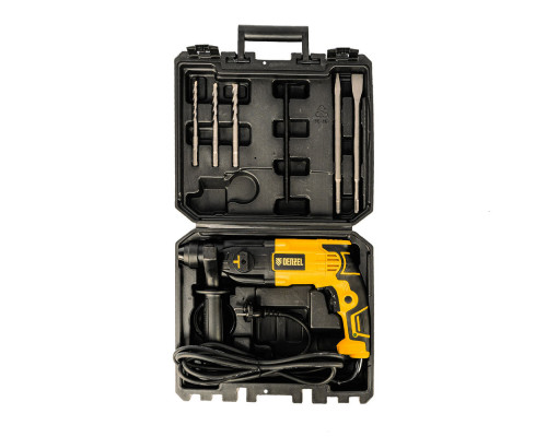 Перфоратор электрический RH-650-18, SDS-plus, 650 Вт, 2.0 Дж, 3 плюс 1 режим Denzel (26603)