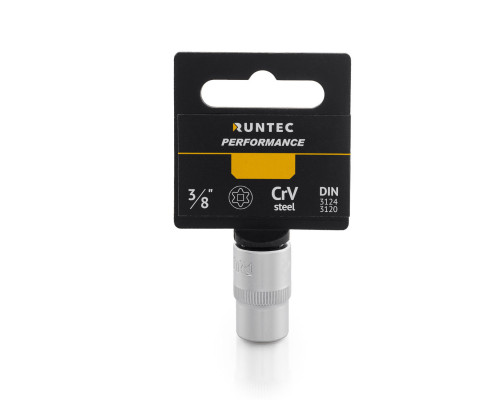 RUNTEC RT-H38SE12 Головка торцевая RUNTEC CrV, E-профиль, 3/8
