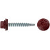 Шурупы кровельные со сверлом 4.8 х 32, красный RAL-3011 100шт. Фасовка (23563-0)
