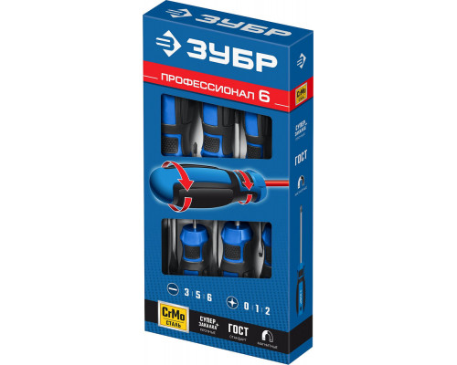 Набор отверток 6 предм. Профессионал ЗУБР 25239