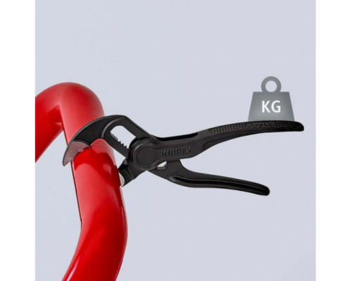 Клещи переставные XS 100 мм, зев 28 мм, фосфатированные, BK COBRA KN-8700100BK