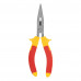 Длинногубцы прямые Insulated, 160 мм, двухкомпонентные рукоятки Matrix Professional (17101)