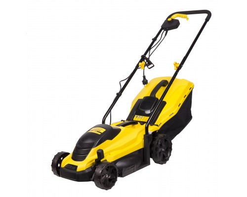 Газонокосилка эл. CHAMPION EM3313 (1,3 кВт пласт.+ткань травосб. 35л ширина 330мм 25-65мм, 8,8кг) (EM3313)