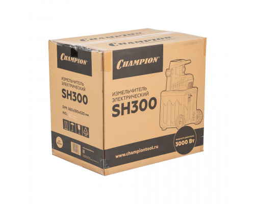 Измельчитель электрический CHAMPION SH300 (3 кВт 45мм 26,6кг 60л) (SH300)