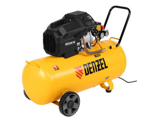 Компрессор воздушный DKV2200/100, Х-PRO 2.2 кВт, 400 л/мин, 100л Denzel (58079)