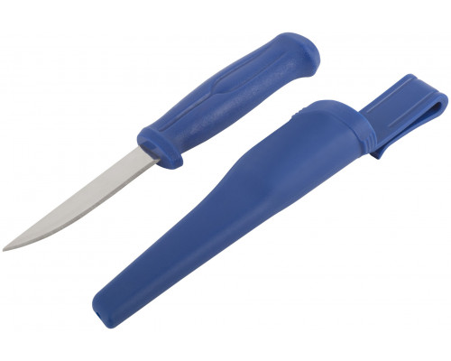 Нож строительный, нержавеющая сталь, пластиковая ручка, лезвие 100 мм (10606М)
