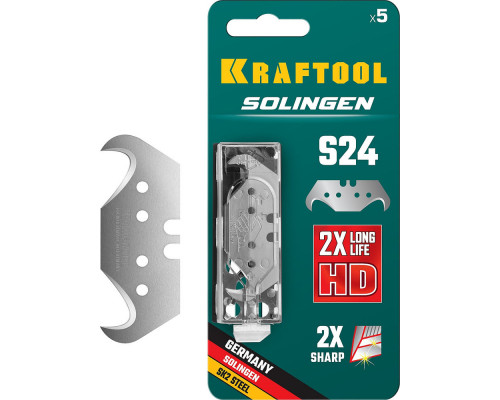 Крюковидные лезвия Solingen-S24, 5 шт KRAFTOOL 09643-S5_z02