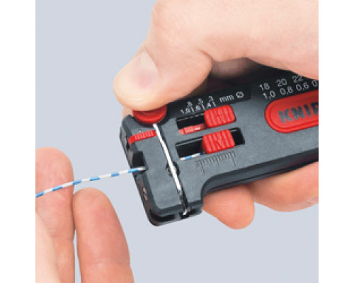 Мини-стриппер для тонких медных кабелей, O 0.12-0.4 мм AWG 36-26, SB (KN-1280040SB)