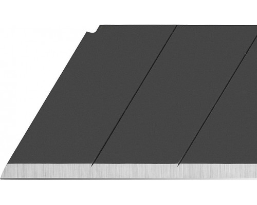 Черные сегментированные лезвия EXCEL BLACK 18 мм, 10 шт, в пластиковом кейсе + блистер, особо острые OLFA OL-LBB-10B