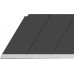 Черные сегментированные лезвия EXCEL BLACK 18 мм, 10 шт, в пластиковом кейсе + блистер, особо острые OLFA OL-LBB-10B