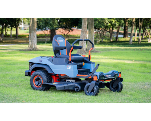 Райдер газонокосилка ZTR аккумуляторная ZTRX6-M-EU, 107см, с 4 АКБ 12Ач и зу 1600Вт, SENIX