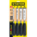 Набор стамесок 4 предм Max-Cut STAYER 1820-H4