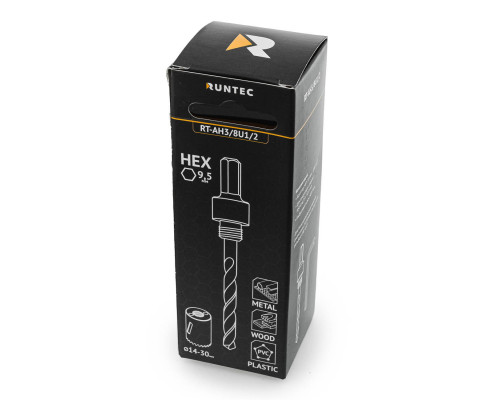 Адаптер для биметаллических коронок 14-30 мм, HEX 9,5 мм - UNF 1/2