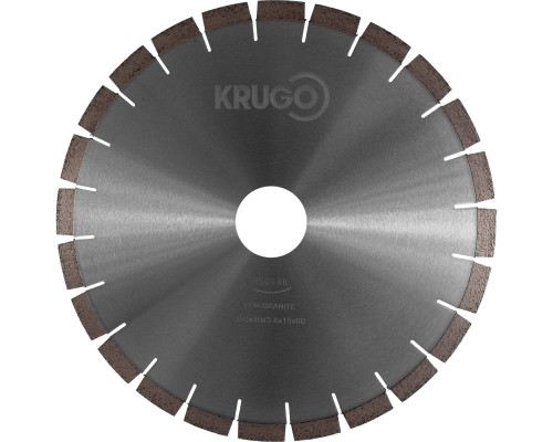 Диск алмазный сенментный по граниту,бесшумный 350 x 40 x 3,4x 60 x 15mm KRUGO (BSG14B)